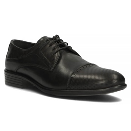 Pantofi din piele Filippo 3613 negru 1