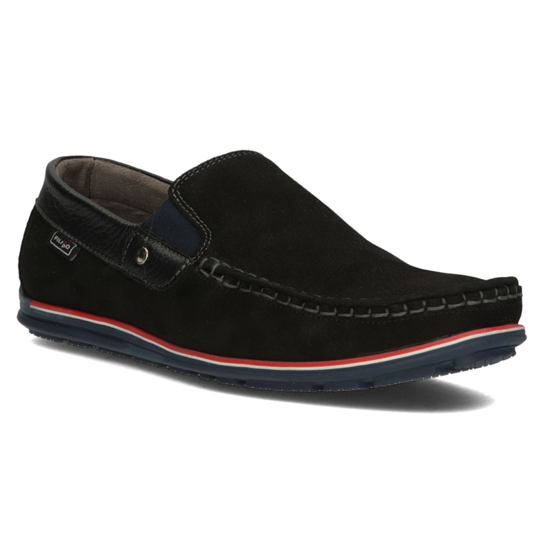 Mocasini din piele Filippo 1522K negri negru 1