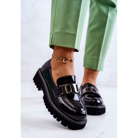 S.Barski Pantofi din piele lăcuită în Corine neagră negru 2