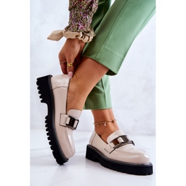 S.Barski Pantofi Piele Lacuita Bej Deschis Corine 2