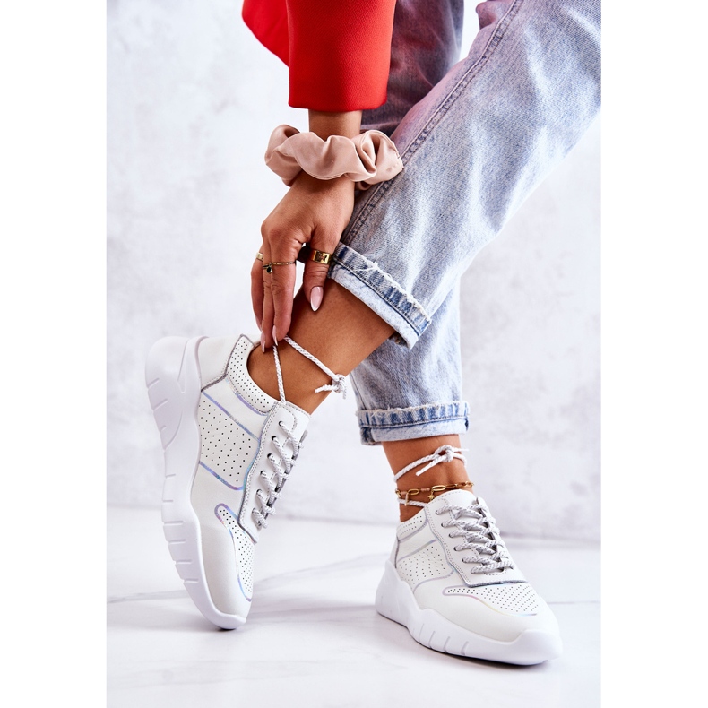 S.Barski Pantofi de damă clasici albi Carly 2