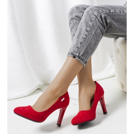Pompe roșii pe toc stiletto Blair roșu 1 Pompe roșii pe toc stiletto Blair roșu 1
