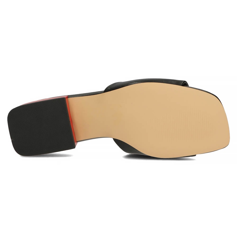 Papuci de piele Filippo DK3721 / 22 Bk negru 1