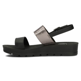 Sandale Filippo DS3612 / 22 Bk negre negru argint 3