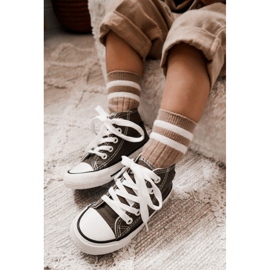 Pantofi înalți pentru copii kaki Filemon verde 20