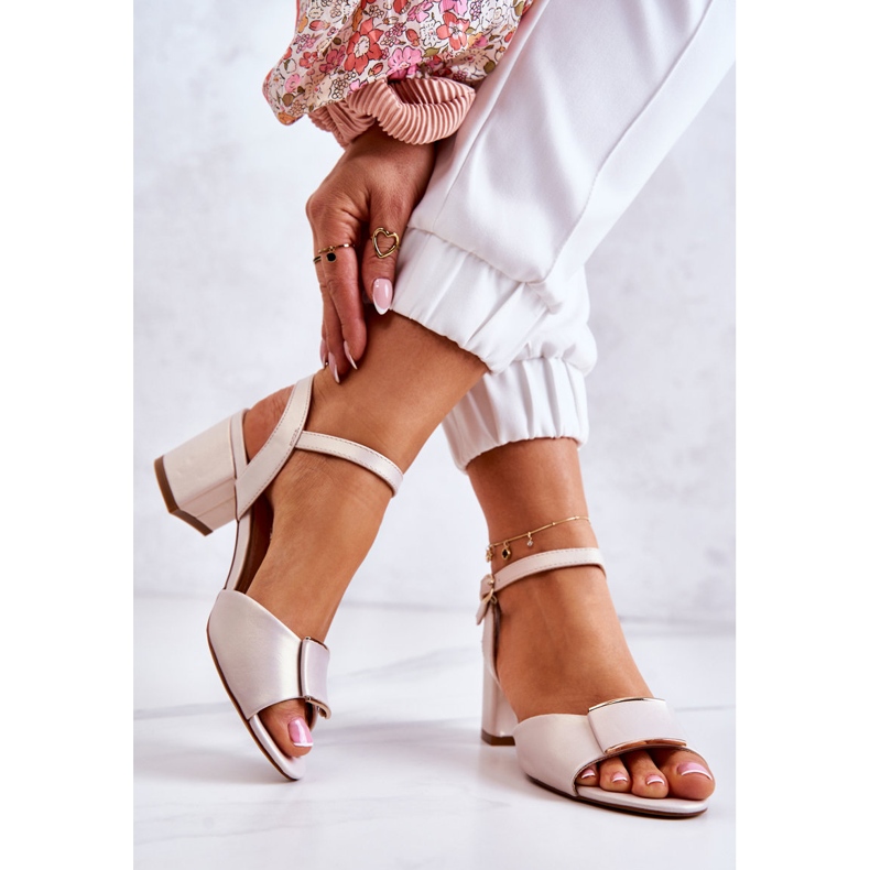 Sergio Leone Eco-piele înaltă, bej 2