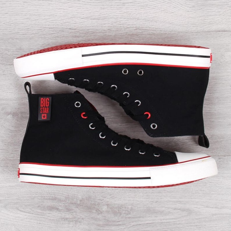 Tenisi înalți Big Star M JJ174065 negri negru 3