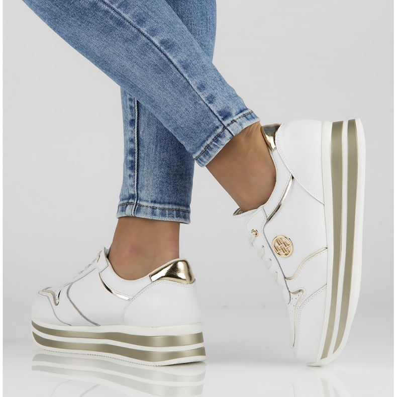 Tenisi din piele Filippo DP3682 / 22 Wh alb 2 Tenisi din piele Filippo DP3682 / 22 Wh alb 2