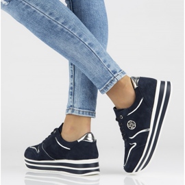 Tenisi din piele Filippo DP3682 / 22 Nv bleumarin albastru marin 1