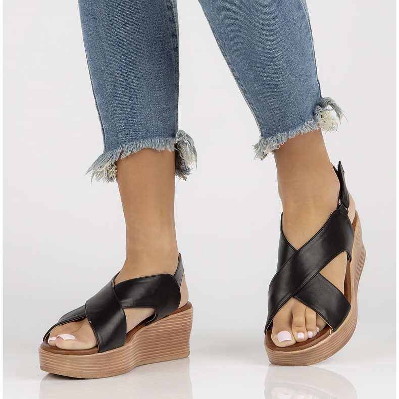 Sandale Filippo DS3609 / 22 Bk negre negru 1