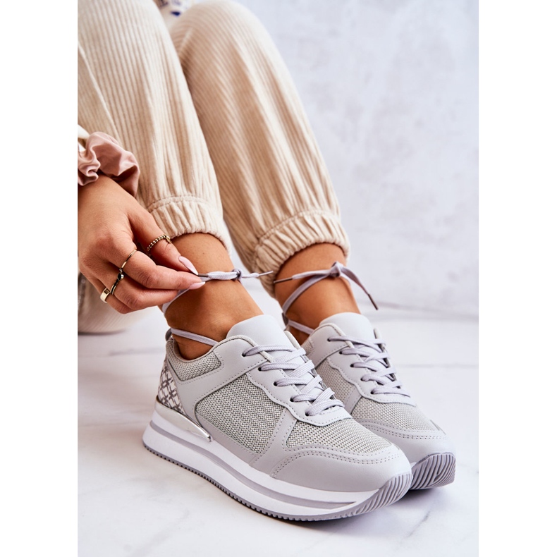 PG1 Pantofi sport clasici pentru damă, gri avansati argint 1 PG1 Pantofi sport clasici pentru damă, gri avansati argint 1