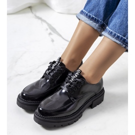 Pantofi lacuiti negri de la Aike negru 1