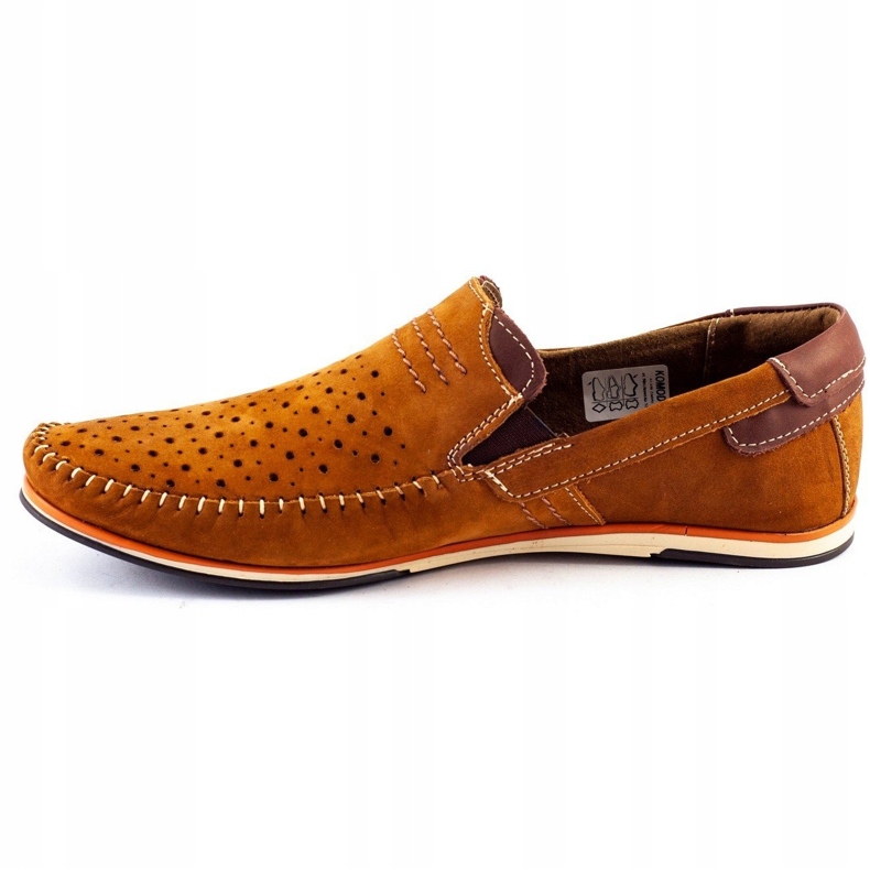 KOMODO Încălțăminte pentru bărbați mocasini 876 cămilă de vară maro portocale 1 KOMODO Încălțăminte pentru bărbați mocasini 876 cămilă de vară maro portocale 1