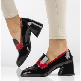 Pompi Piele Filippo DP3727 / 22 Bk negru roșu 7