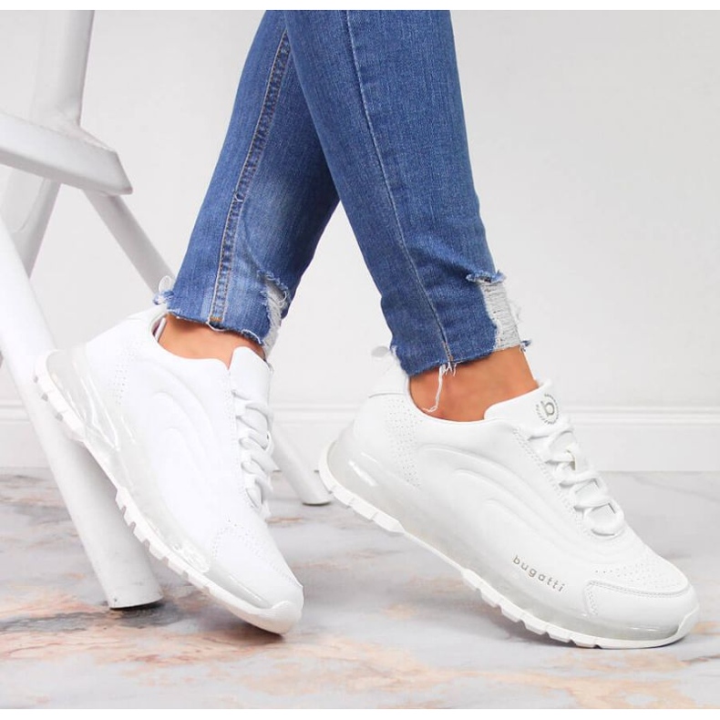 Pantofi Sport Bugatti albi JJ253094 2