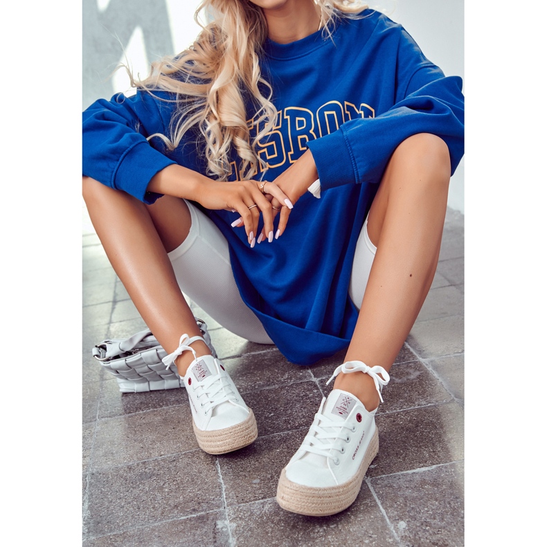 Big Star Pantofi Sport Espadrile Cross Jeans JJ2R4005C Alb 1