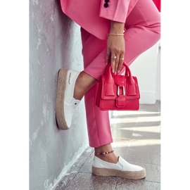 Espadrile de damă On The Platform Cross Jeans JJ2R4013C Alb 3