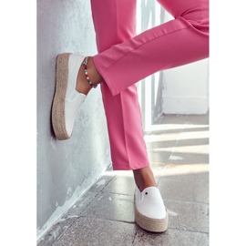 Espadrile de damă On The Platform Cross Jeans JJ2R4013C Alb 2