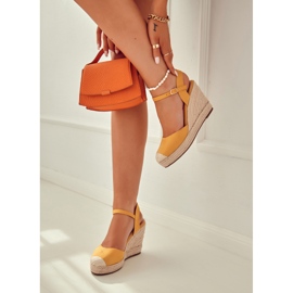 FW1 Espadrile de damă pe platformă împletită Galben Canillo 1 FW1 Espadrile de damă pe platformă împletită Galben Canillo 1