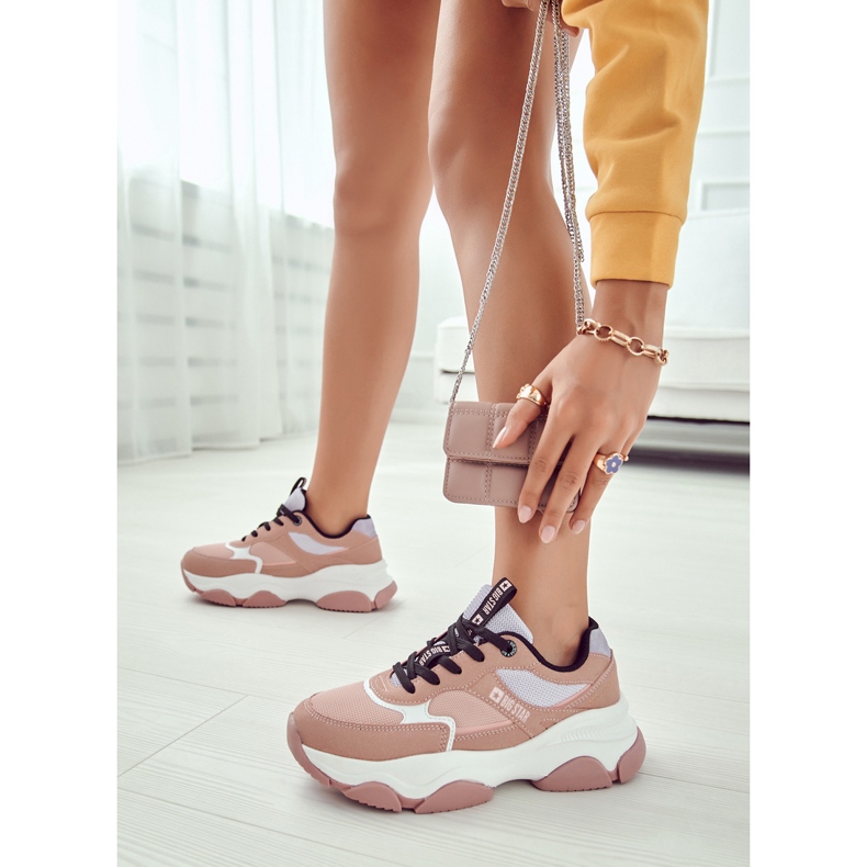 Pantofi de damă pantofi sport Big Star JJ274577 roz 1