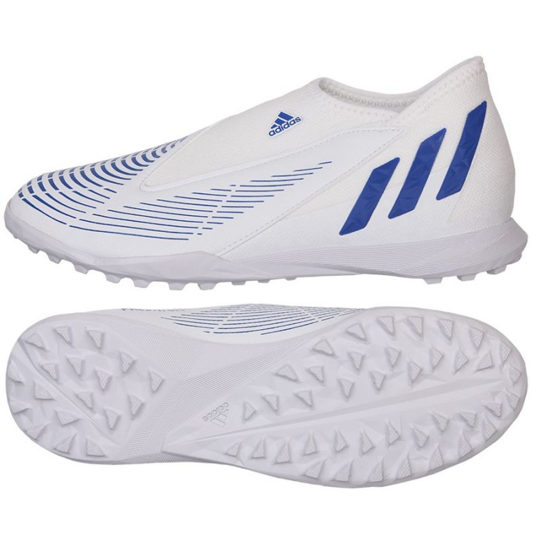 Ghete de fotbal Adidas Predator Edge.3 Ll Tf Jr GX2637 alb alb 1