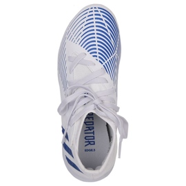 Ghete de fotbal Adidas Predator Edge.3 In Jr GX2647 alb alb 2