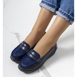 Mocasini bleumarin pe pană Dinsmore albastru marin 1