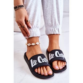 Lee Cooper LCW-22-42-1004 Papuci negri pentru femei alb negru 1
