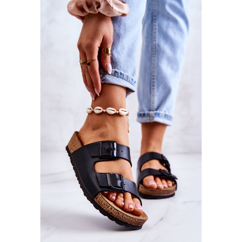 Papuci de damă Catarame Inblu NM000028 Negru 1