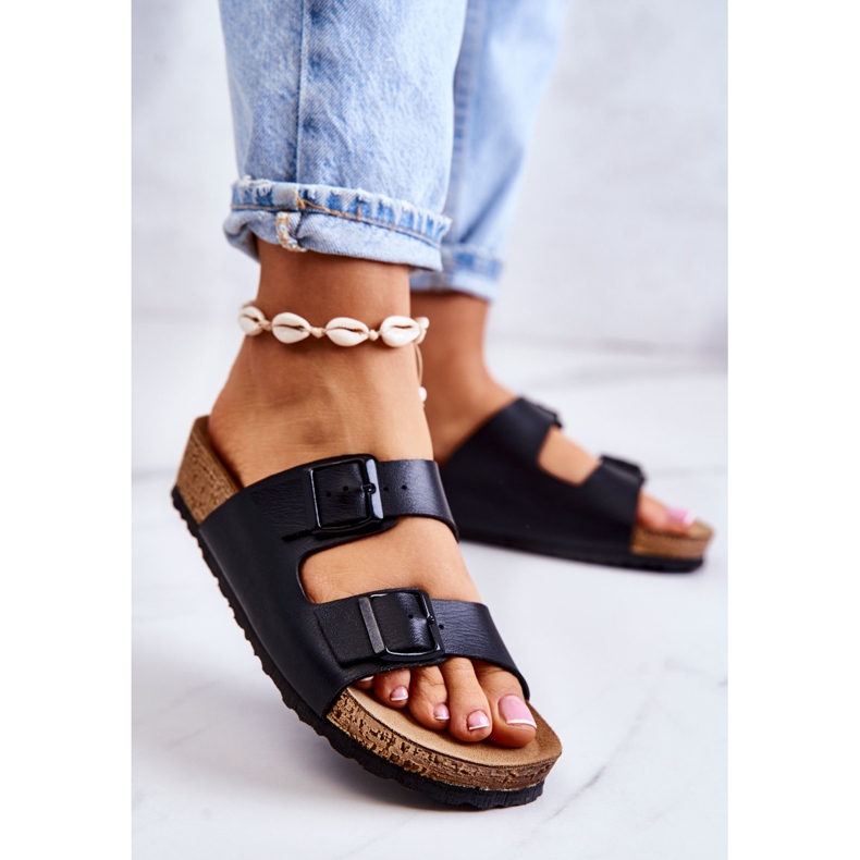 Papuci de damă Catarame Inblu NM000028 Negru 2