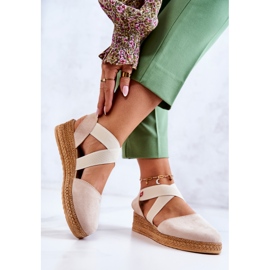 Espadrile din piele intoarsa dama Big Star JJ276038 Bej 1 Espadrile din piele intoarsa dama Big Star JJ276038 Bej 1