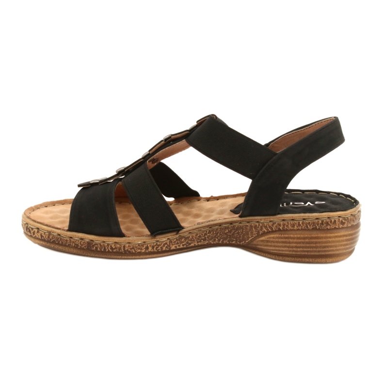 Sandale negre comode Evento 22SD35-4940 negru 1