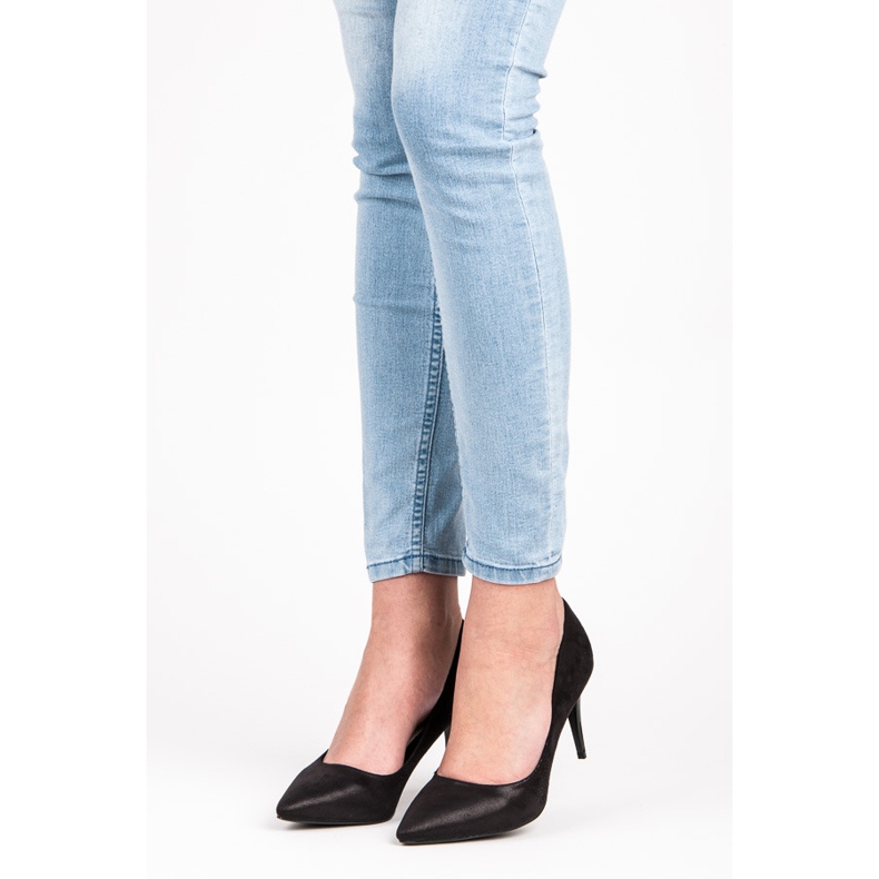 Qinba Tocuri inalte din piele intoarsa negru 1