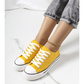 Tenisi galbeni pe platforma Wessel 1