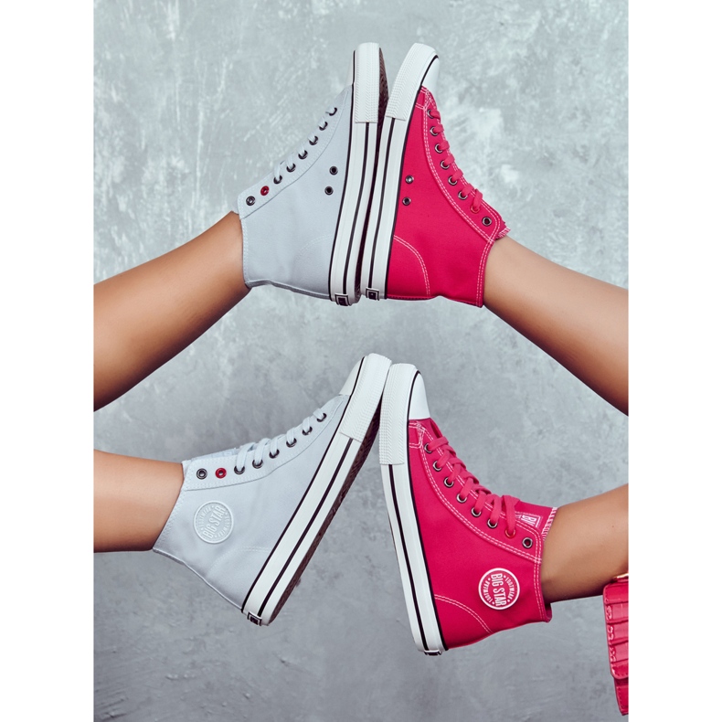 Pantofi de damă înalți Big Star JJ274210 fucsia roz 1