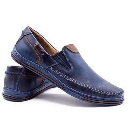 Polbut Încălțăminte bărbați loafers 09 bleumarin albastru marin 3