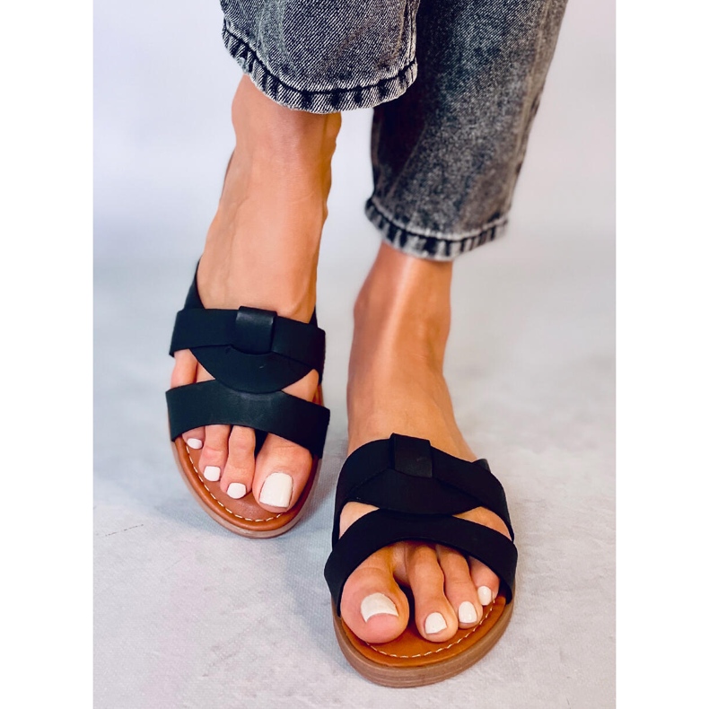 Papuci Cross Dama Poppy Black negru 1