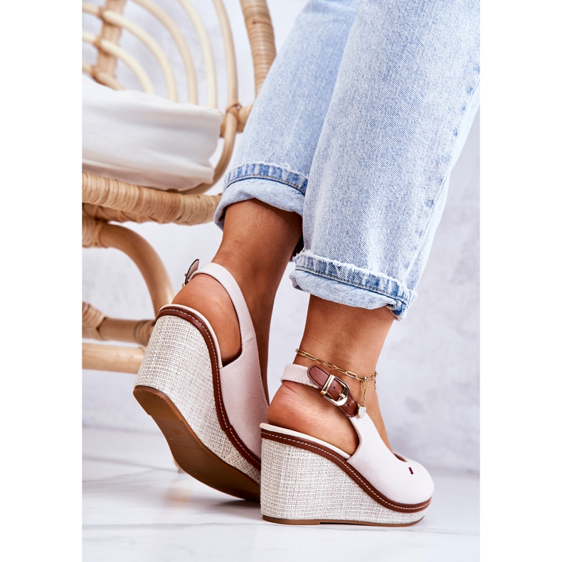 PS1 Sandale Confortabile Damă Cu Cataramă Bej Thallas 1