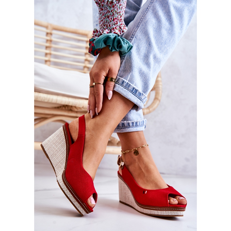 PS1 Sandale Confortabile Damă Cu Cataramă Thallas Roșii roșu 2 PS1 Sandale Confortabile Damă Cu Cataramă Thallas Roșii roșu 2