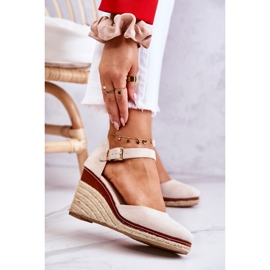 PS1 Espadrile de damă bej pe pane Tamarill 1