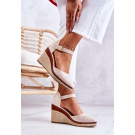 PS1 Espadrile de damă bej pe pane Tamarill 4