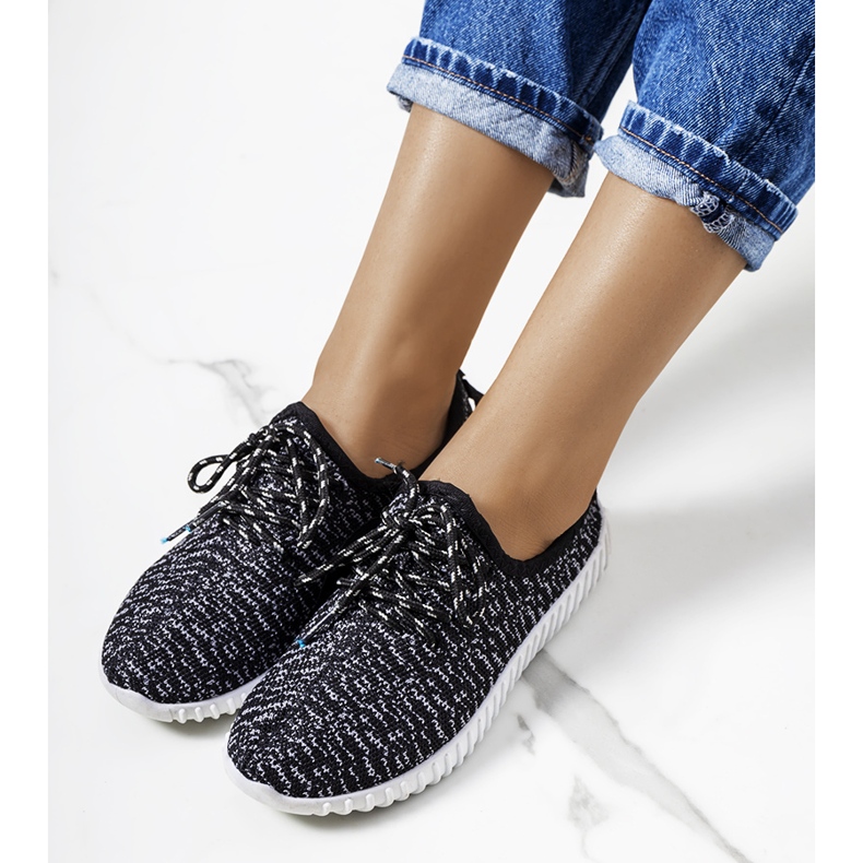 Șosete negre de la Embro negru gri 1