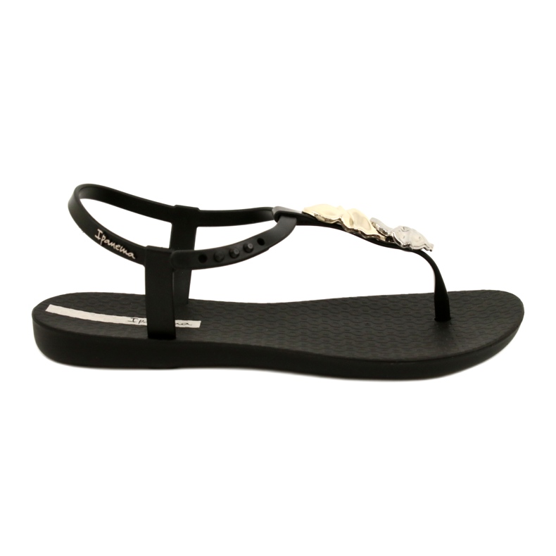 Flip-flops cu Ipanema Decoration 83182 negru 23526 argint de aur 1