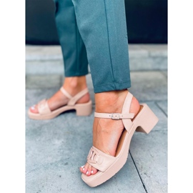 Sandale cu toc înalt de la Sharon Nude bej 1