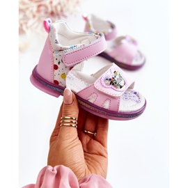 PJ2 Sandale Copii Piele Violet Dotty 1