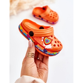 Papuci Copii Foam Crocs Orange Charie portocale 1 Papuci Copii Foam Crocs Orange Charie portocale 1
