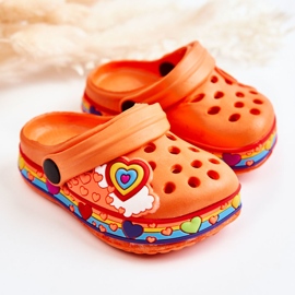 Papuci Copii Foam Crocs Orange Charie portocale 2 Papuci Copii Foam Crocs Orange Charie portocale 2