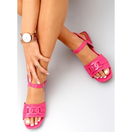 Sandale cu toc Iona Fushia roz 1