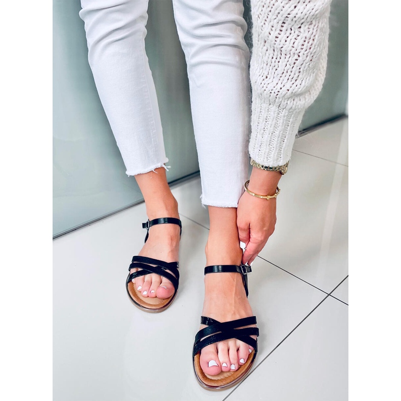 Sandale dama Celia Black negru 1