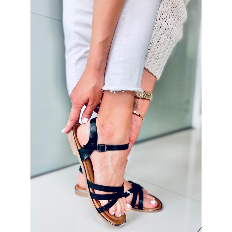 Sandale dama Celia Black negru 2